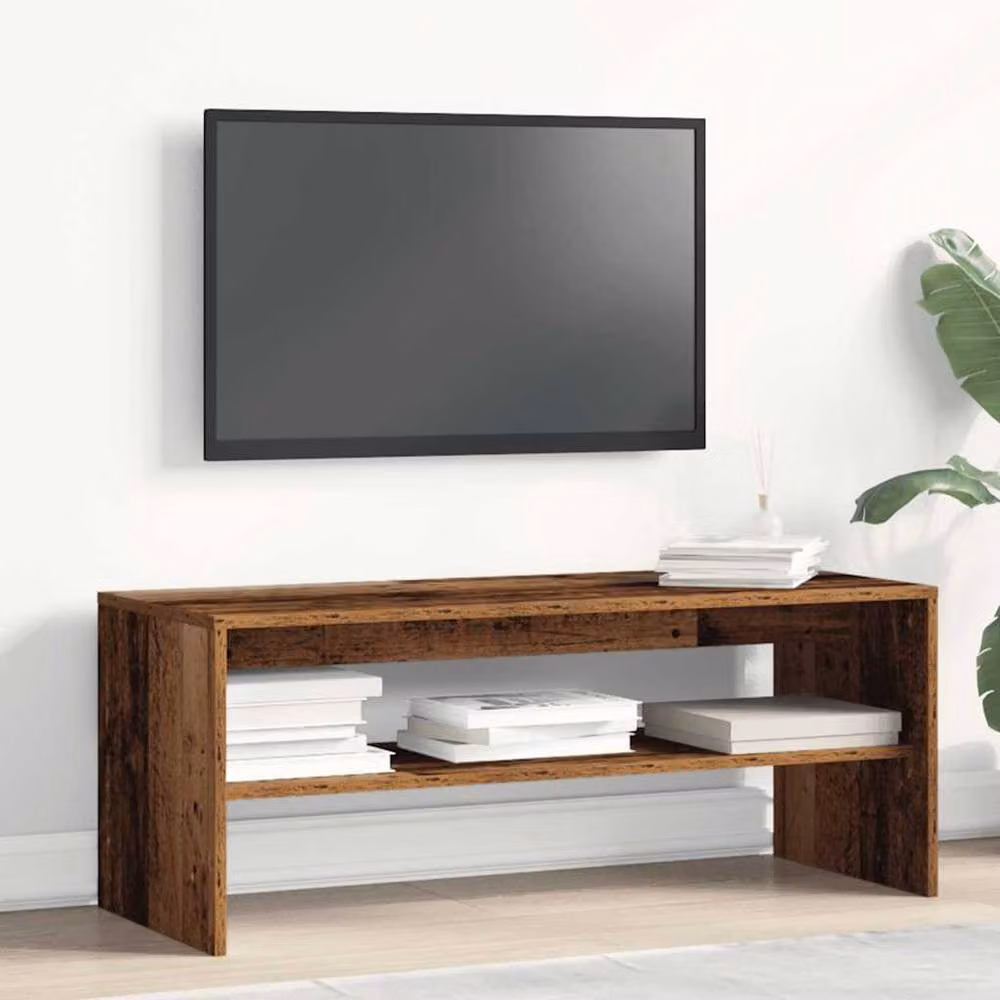 Berkfield Home Rustic Old Wood TV Cabinet in Brown, W/D/H: 100 x 40 x 40 cm – 3