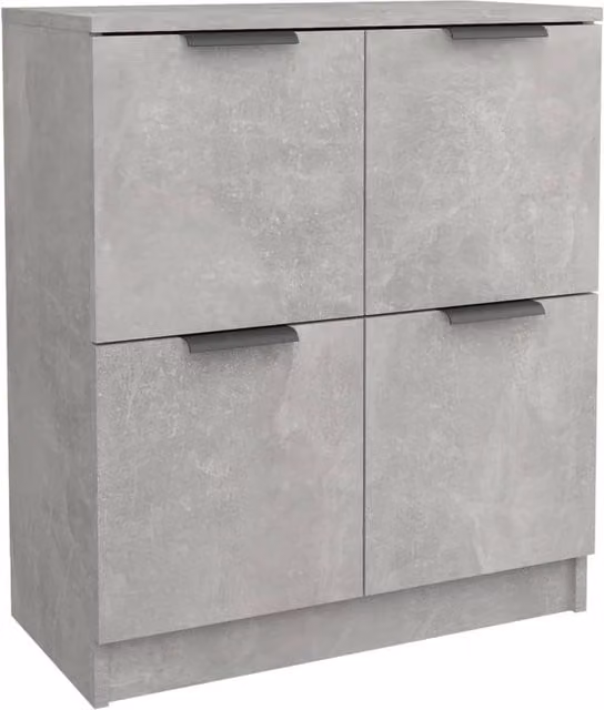 Berkfield Home Modern Sideboard in Concrete Grey, W/D/H: 60 x 30 x 70 cm