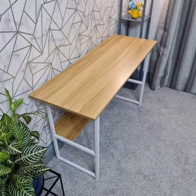 VOGREX UK Modern Computer and Laptop Study Desk in Brown