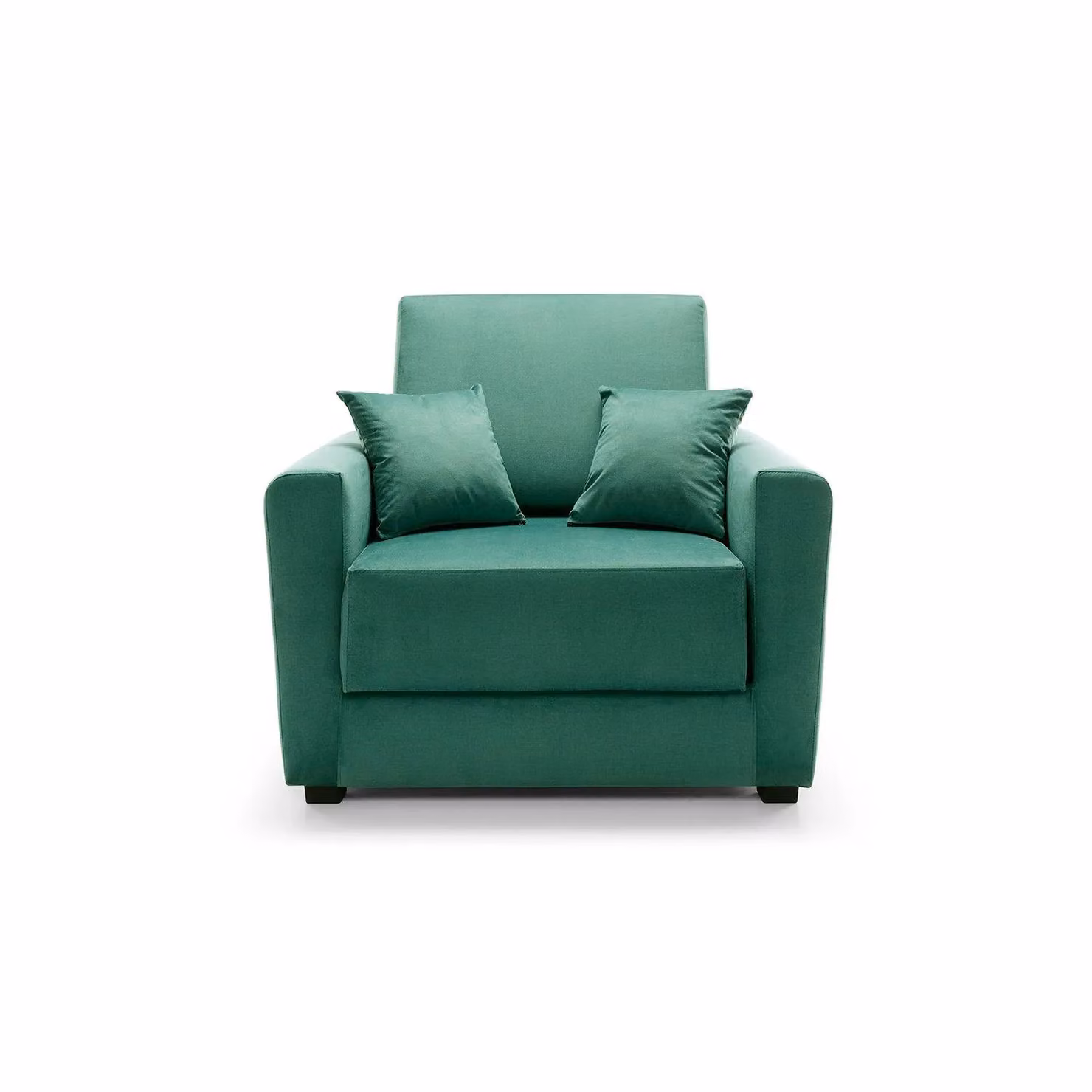 Abakus Direct Olly Single Sofa Bed in Green Velvet Fabric – 2
