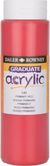 Daler Rowney Graduate Acrylic Paint Primary Red 500ml