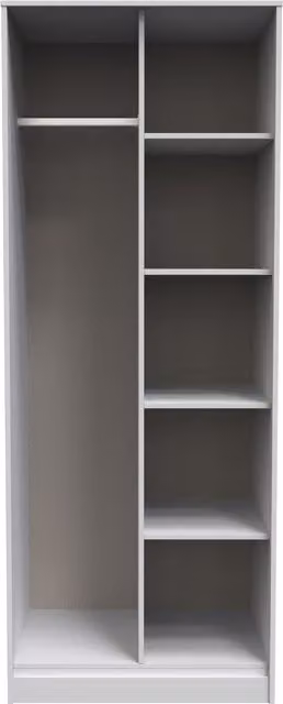 Ready Assembled 2 U Dallas Open Wardrobe in Dark Grey