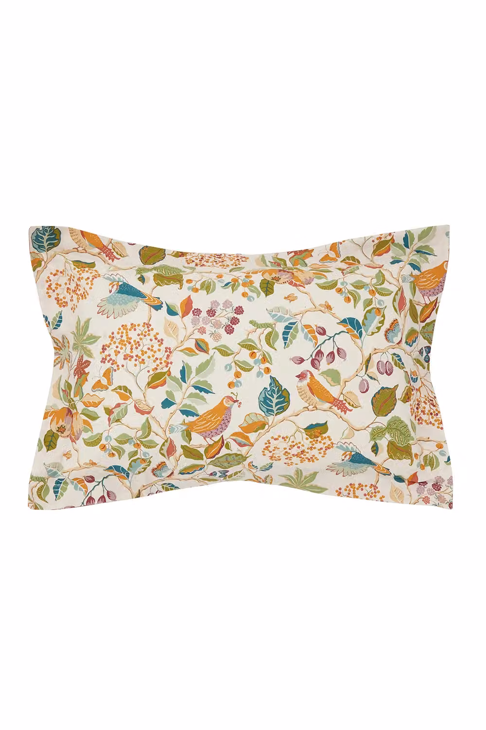 Sanderson Birds & Berries Double Cotton Duvet Cover and Pillowcase Set, Multicolour, W: 140 cm, L: 200 cm – 2