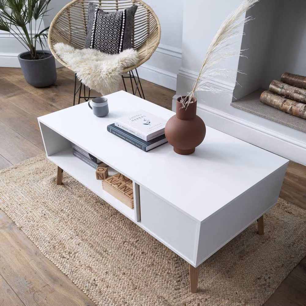 Nöa and Nani Otto Coffee Table with Storage in White – 3