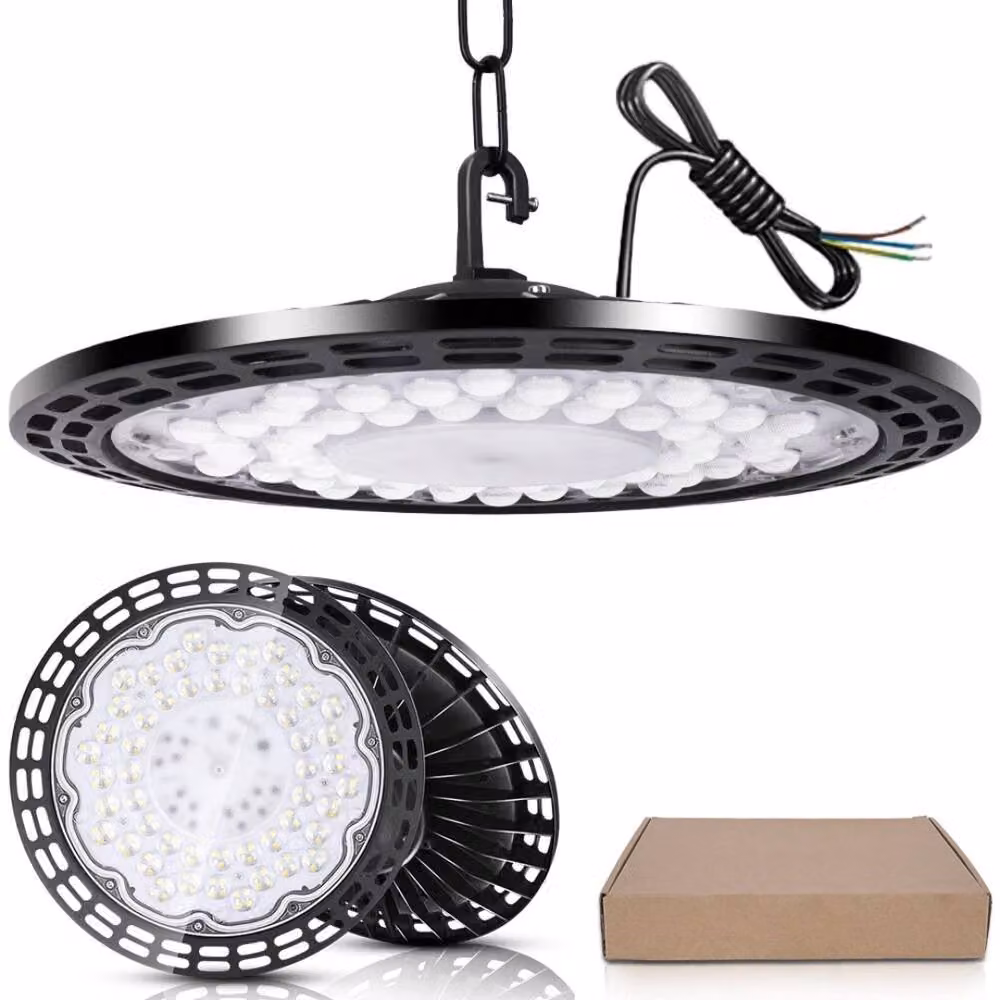 Kelvenix UFO 300W LED Floodlight in Black for Industrial Garages and Warehouses – 5