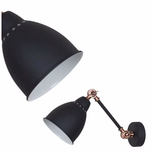 Netlighting Industrial and Retro Dome Wall Lamp in Grey with E27 Socket