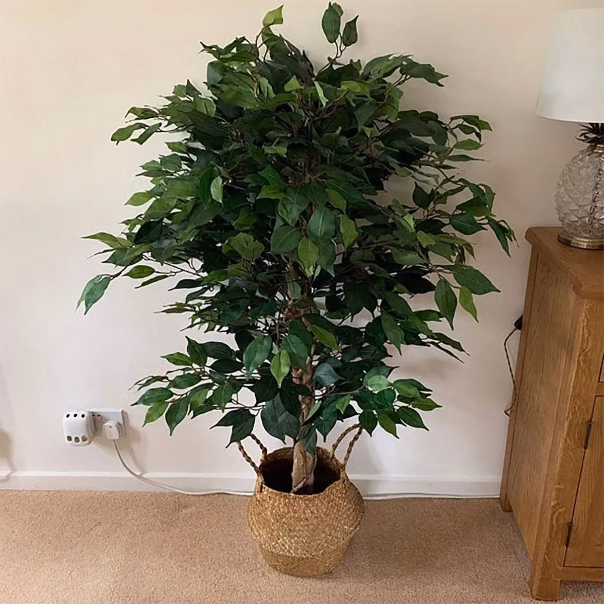 Leaf 120 cm Artificial Ficus Tree in Green – 2