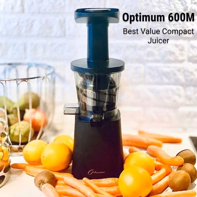 Optimum 600M Slow Juicer in Black