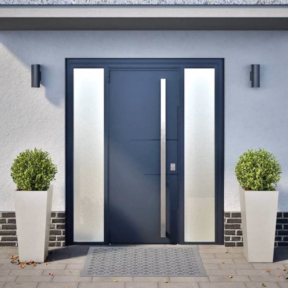 Berkfield Home Stainless Steel Garden Planter Tubs in Light Grey, 2 Pack, W/D/H: 35 x 35 x 75 cm – 3