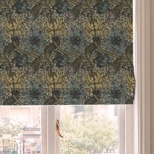 HOUSE Llewelyn-Bowen Morris Major Printed Made To Measure Blackout Roman Blind in Ochrella
