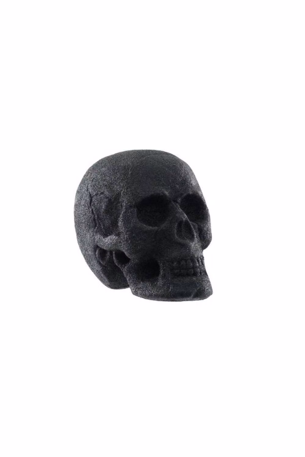KDMD Black Glitter Skull Tabletop Decoration, 2 Pack, Height: 21 cm – 2