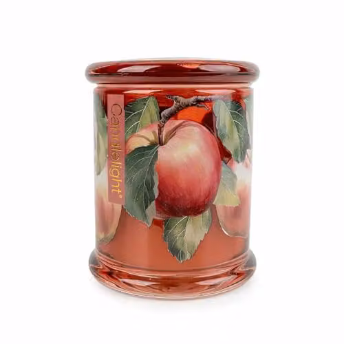 Madison & Mayfair Orchard Apple & Nutmeg Large One Wick Candle in Red