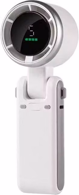 NESTLUNE Portable Handheld Turbo Mini Rechargeable Cooling Fan in White