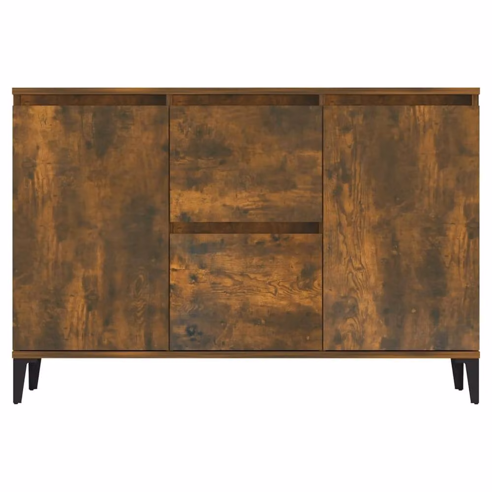Berkfield Home Smoked Oak Sideboard in Brown, W/D/H: 104 x 35 x 70 cm – 3