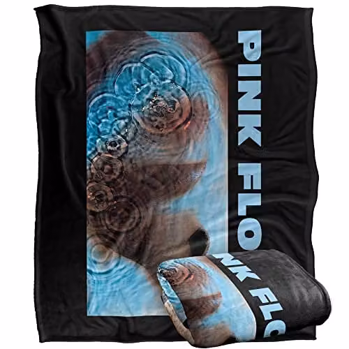 LOGOVISION Pink Floyd Meddle Super Soft Fleece Throw Blanket, Multicolour, W/D: 152 x 127 cm