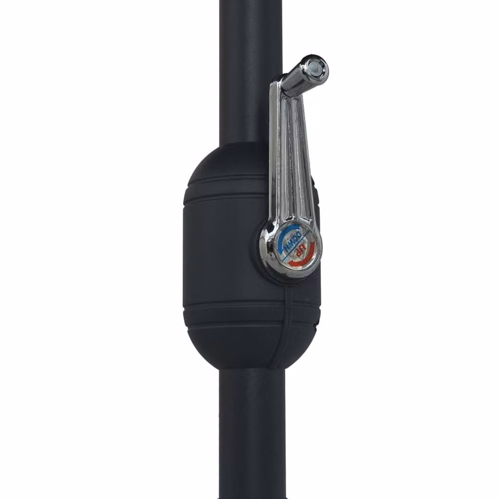 Berkfield Home Outdoor Parasol with Aluminium Pole, Anthracite, W: 270 cm, D: 246 cm – 3