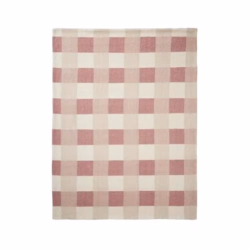 Appletree Hygge Ashford Check Boucle and Sherpa Reverse Throw in Natural, W/D/H: 150 x 200 cm – 2