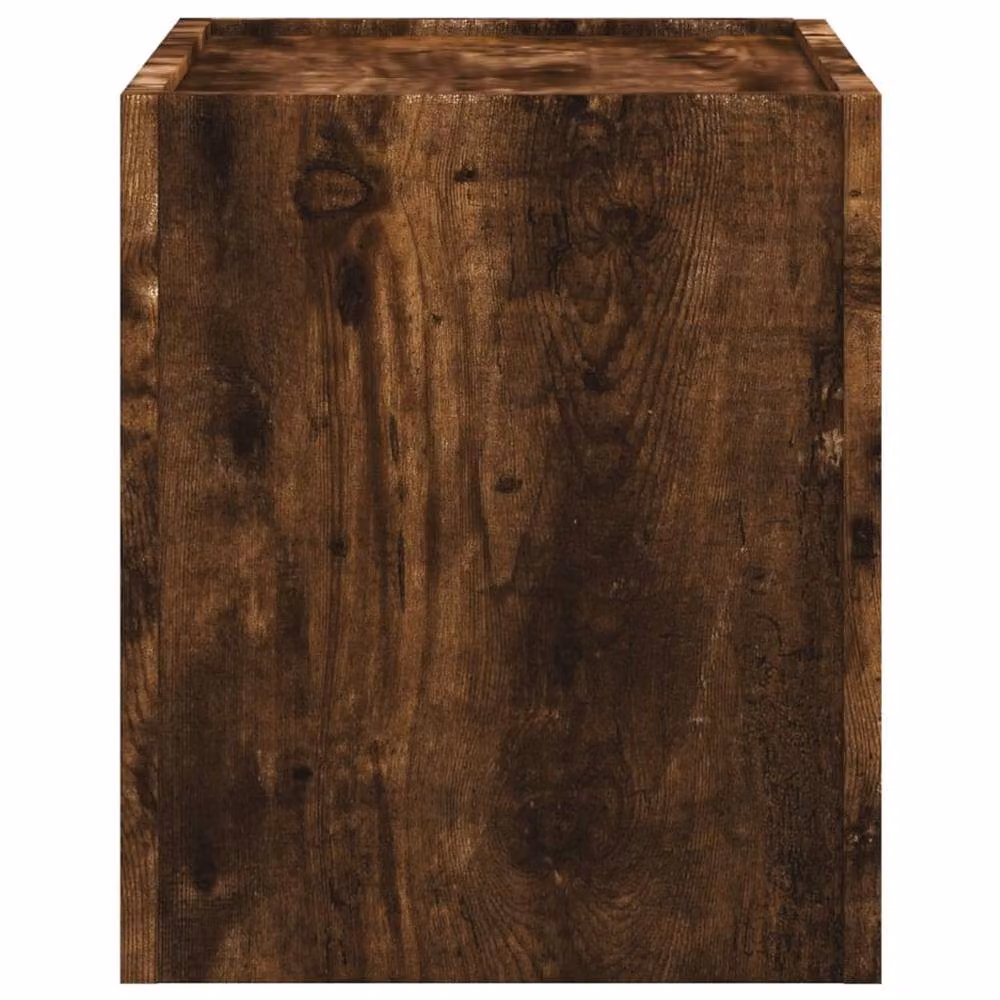 Berkfield Home Wall-mounted Bedside Cabinets, 2 Pack, Smoked Oak Brown, W: 45 cm, D: 30 cm, H: 35 cm – 3