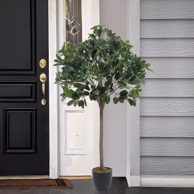Breeins Artificial Green Schefflera Arboricola Tree