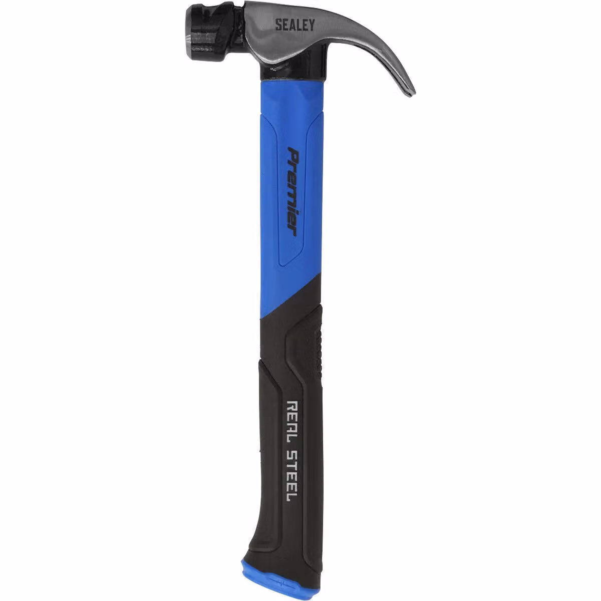 Loops 16oz Claw Hammer with Fibreglass Shaft and Drop Forged Steel Head in Silver and Blue – 2