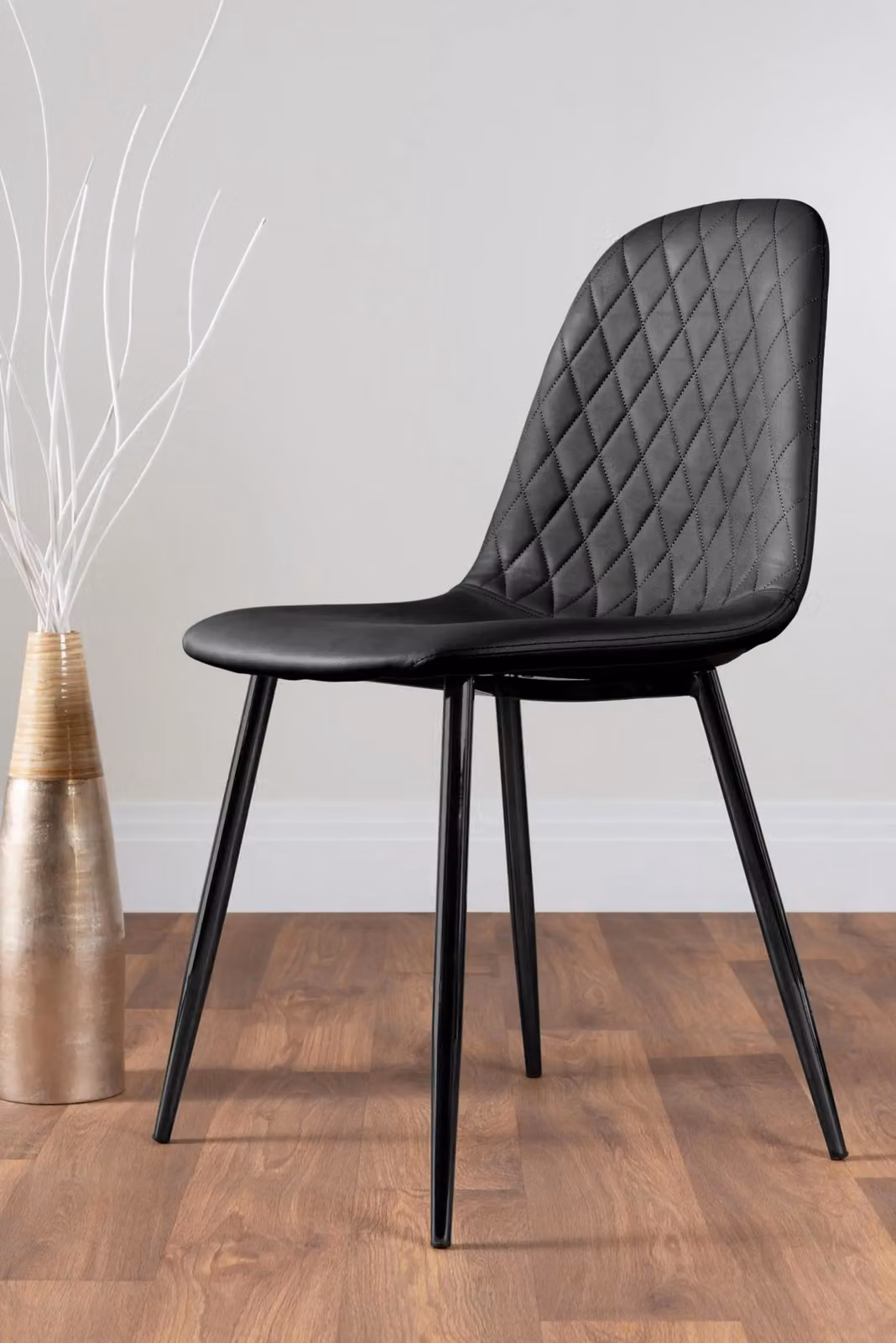 FurnitureboxUK Carson White Marble Effect Dining Table and 6 Corona Black Leg Chairs – 4