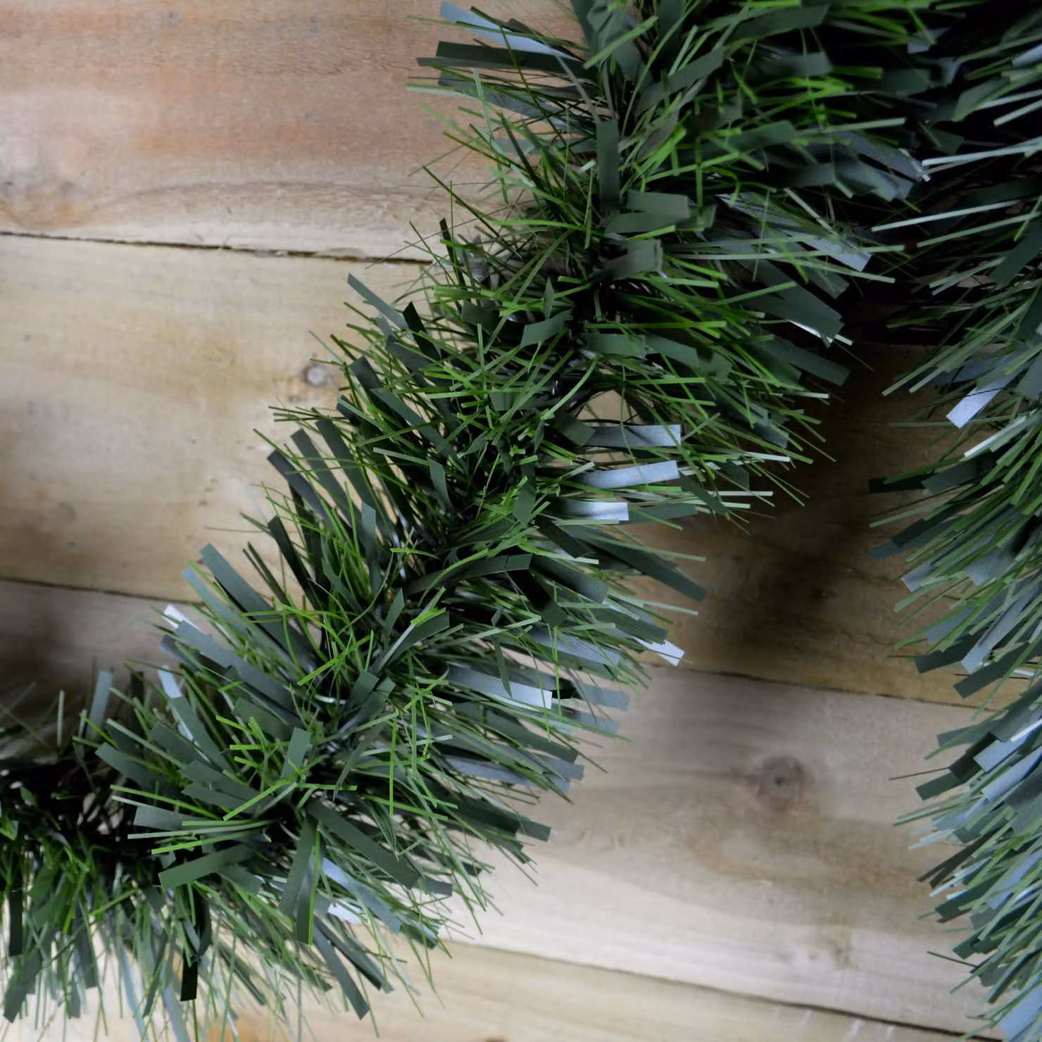 Samuel Alexander Green Luxury Chunky Cut Tinsel Garland Christmas Tree Decoration – 4