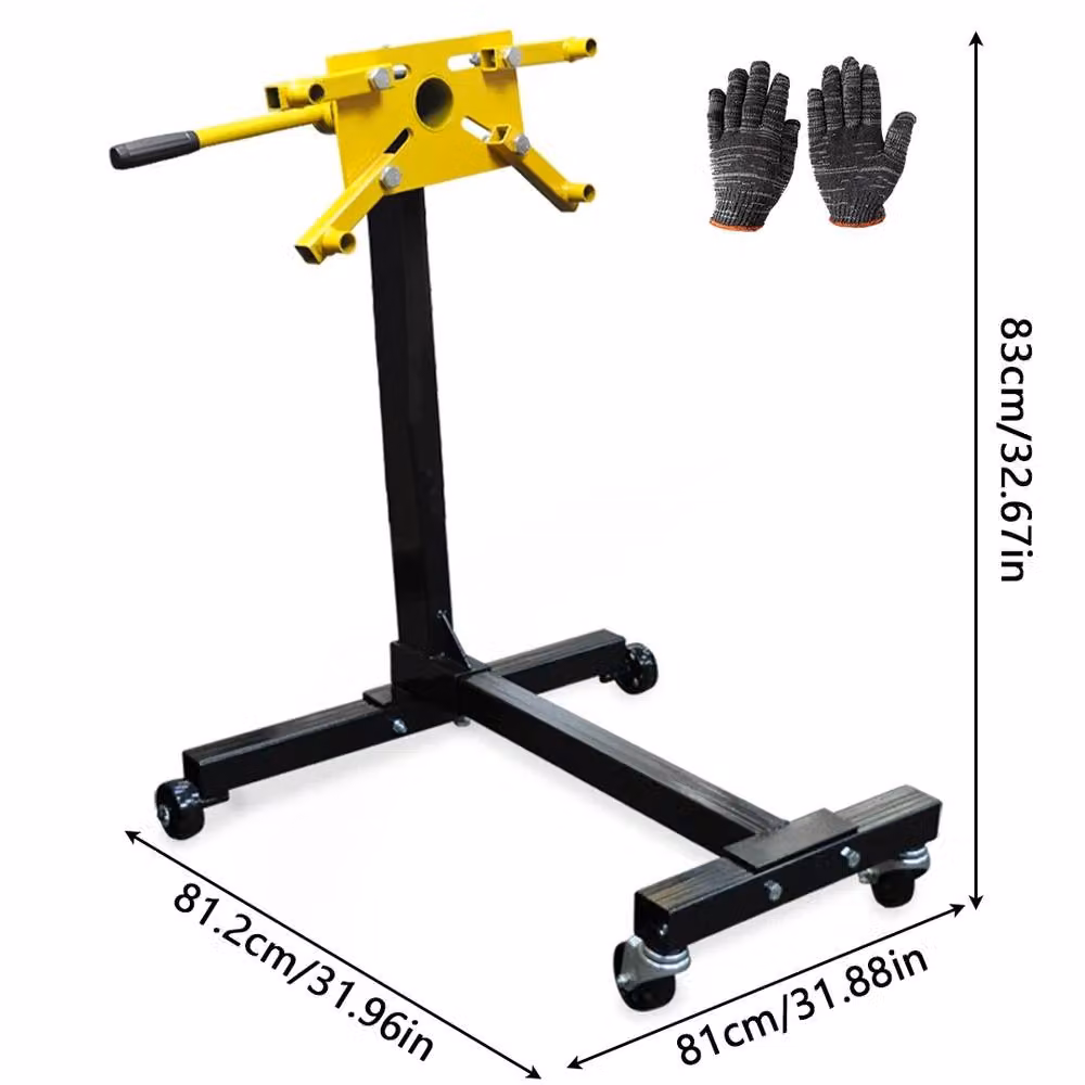 Ventryn Heavy Duty Engine Support Stand and Swivel Gearbox Support, Black, 450kg Capacity – 2