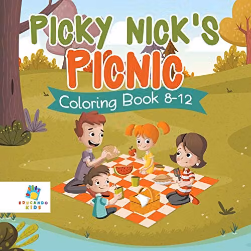 Educando Kids Picky Nick's Picnic Colouring Book for Children, Multicolour