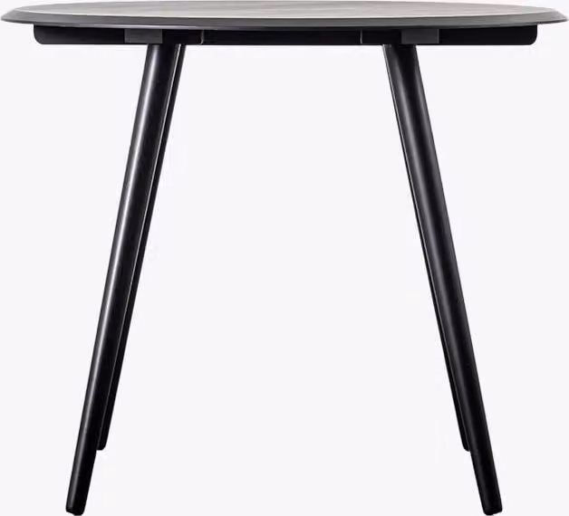 Noirot Modern Round Matt Black Dining Table