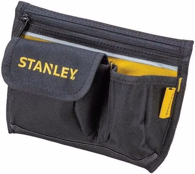 Stanley Pocket Pouch with Belt in Black and Multicolour Textile – 1