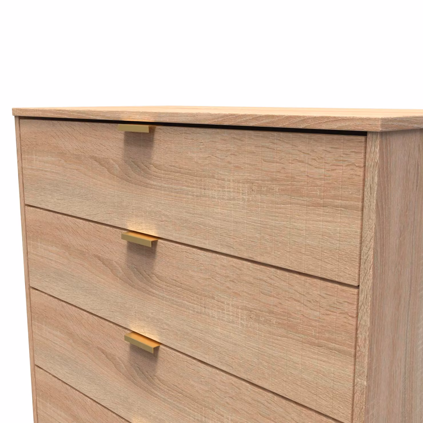 Ready Assembled 2 U Bexley 4 Drawer Chest in Light Oak – 3