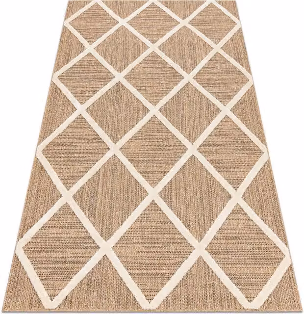 RugsX Spark Geometric Rug in Beige, W 80 cm x L 150 cm – 1