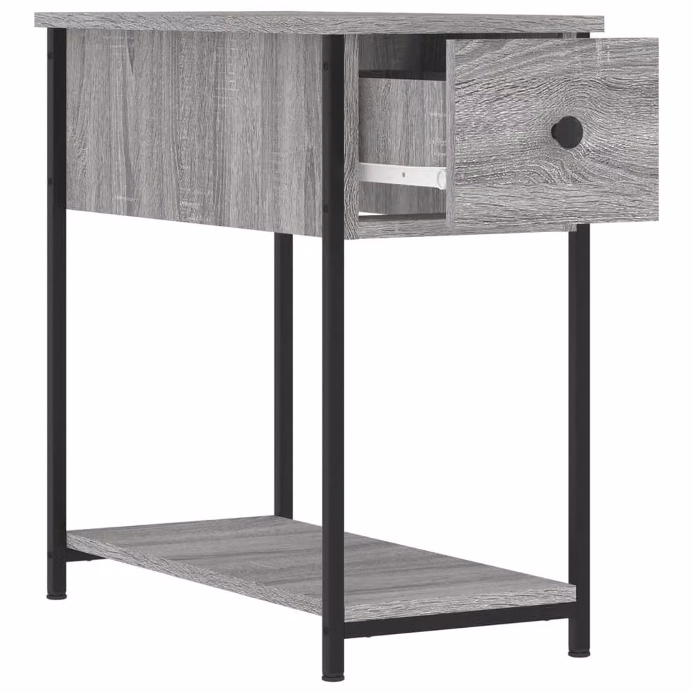 Berkfield Home Set of 2 Grey Sonoma Bedside Cabinets, W/D/H: 60 x 60 x 30 cm – 4