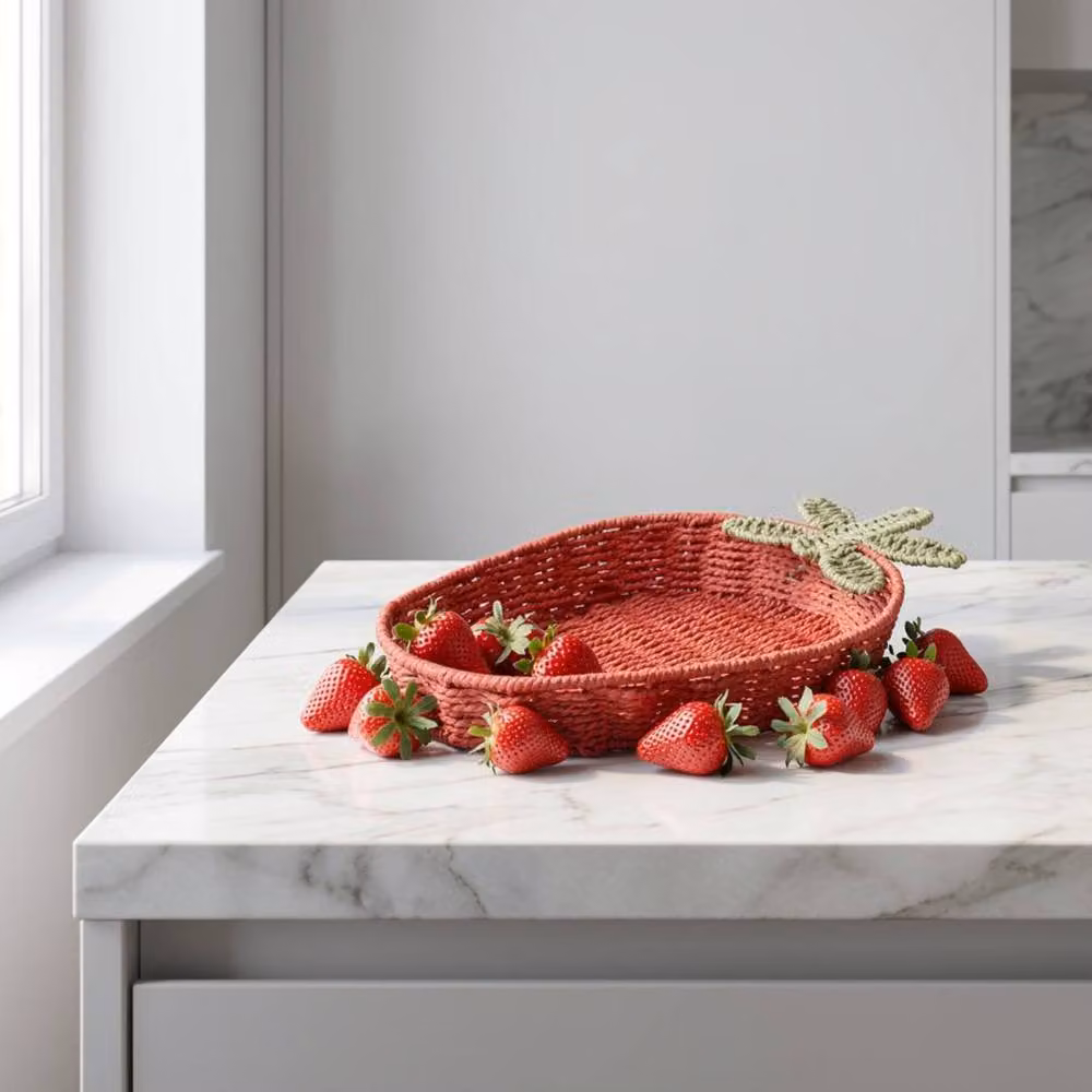 Garden Greatness Red Open Weave Strawberry Storage Basket W: 26.0 cm, D: 12.0 cm, H: 36.0 cm – 2