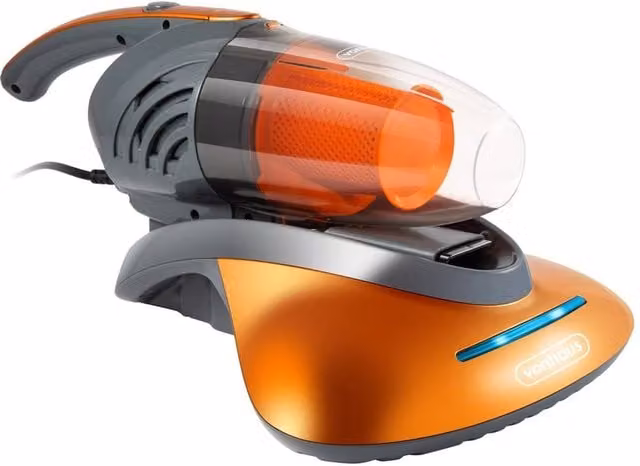 Vonhaus Handheld UV Vacuum Cleaner with HEPA Filter and Tapping Vibration, Orange