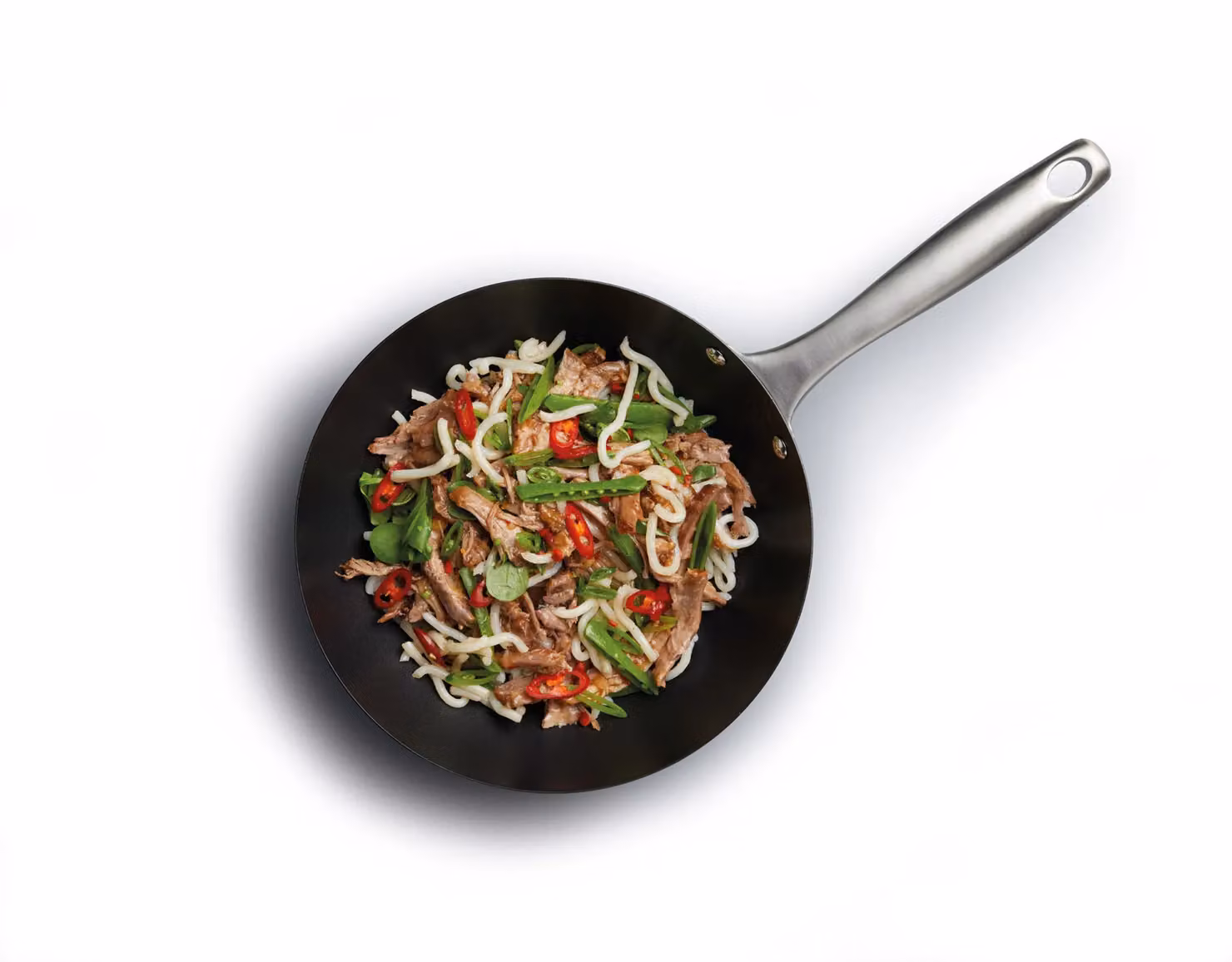 MasterClass Induction Ready Ceramic Coated Carbon Steel Wok, 30cm, Black or Grey – 3