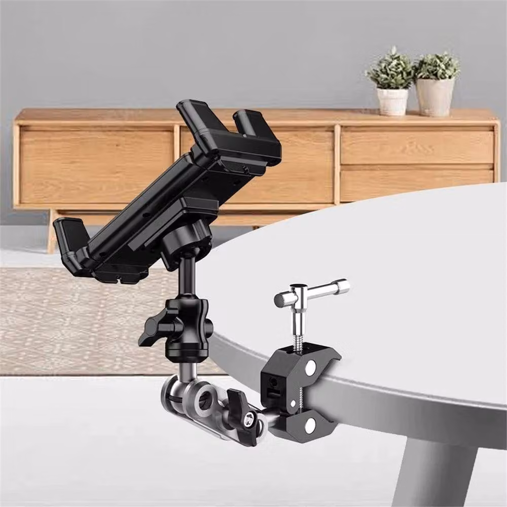 Nordara Adjustable Tablet and Phone Holder Clamp Mount in Black – 3