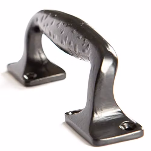 Hammer and Tongs Matt Black Forged Iron Barn Door Handle – 2