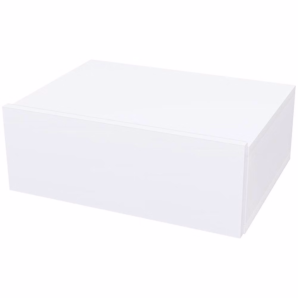 STILVORA Modern Wall Mounted Bedside Table with Drawer in White Matt – 2