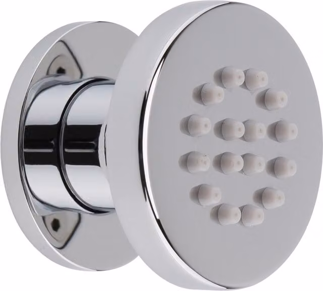 Balterley Round Wall Mounted Chrome Shower Body Jet with Rain and Massage Spray, W/D/H: 5 x 5 x 5.5 cm – 1