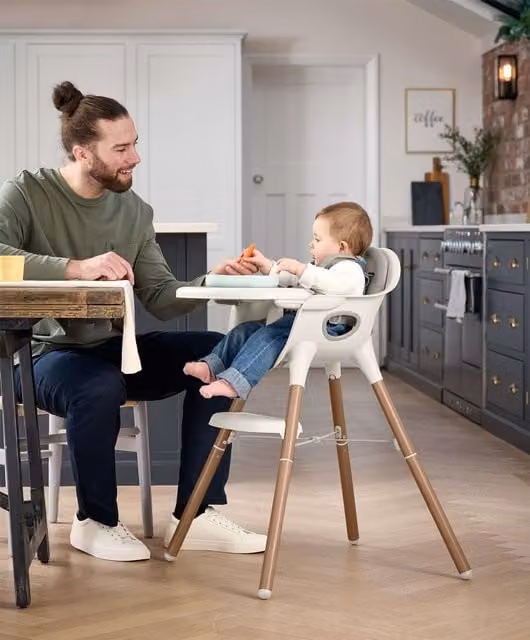 Mamas & Papas Juice Highchair in Croissant Beige and White