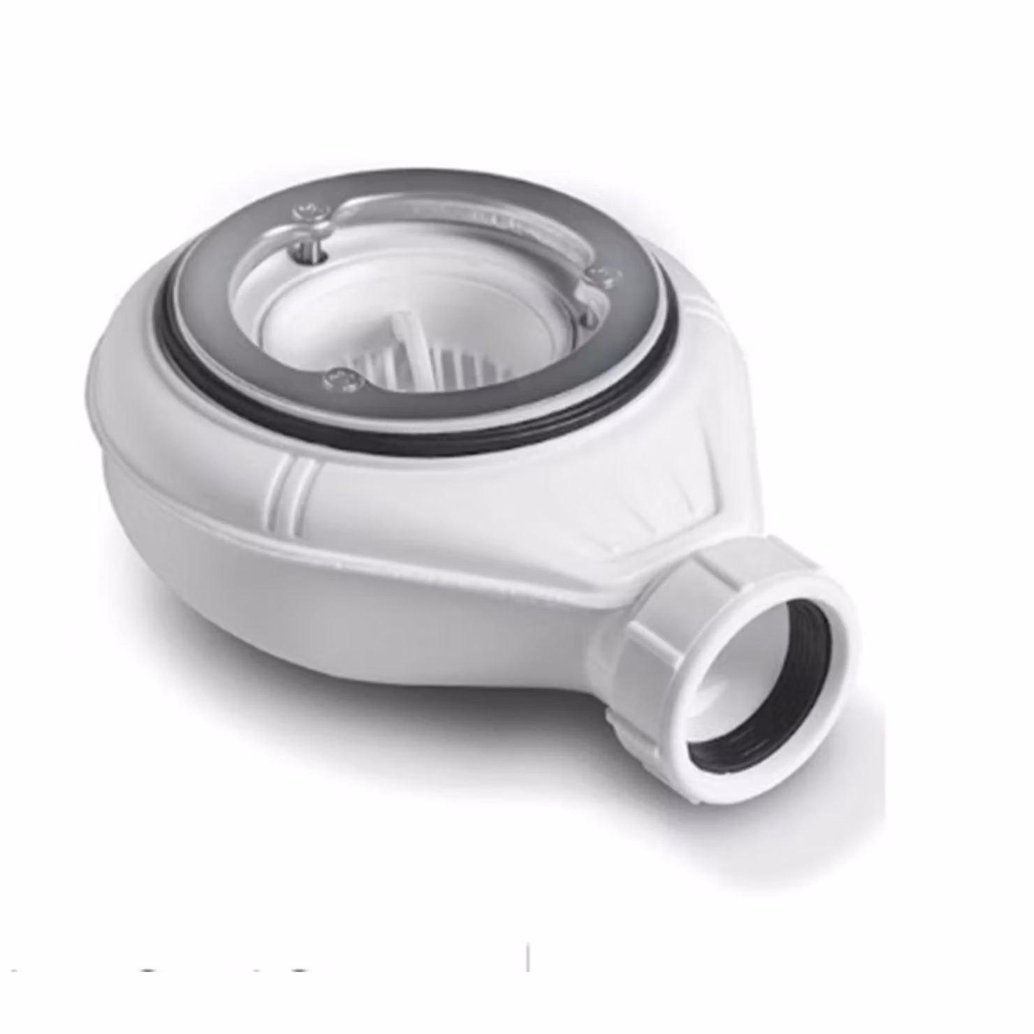Royal Bathrooms 90mm Premium Mega Fast Flow Shower Tray Waste with Hair Filter in White