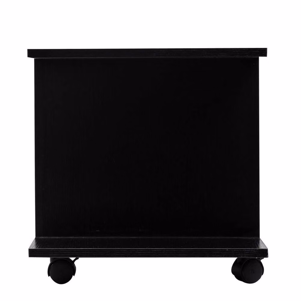 Wyld Haus Coro Black Mobile TV Storage Unit with Shelves W/D/H: 80 x 40 x 40 cm – 7