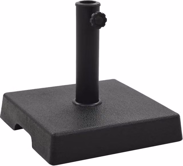 Berkfield Home Square Polyresin Parasol Base, Black, 8 kg