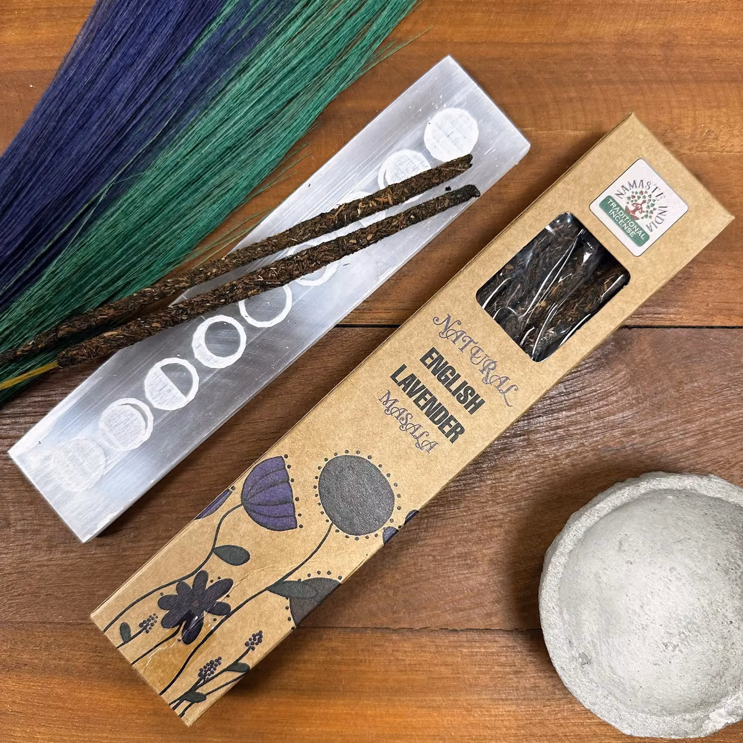 KDMD Natural Botanical Masala Incense Sticks English Lavender Floral 11 g – 3