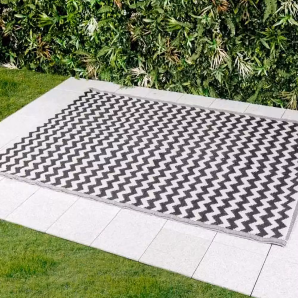 Marco Paul Atlantis Slate Grey Geometric Outdoor Garden Rug, W/D: 210 x 150 cm – 3