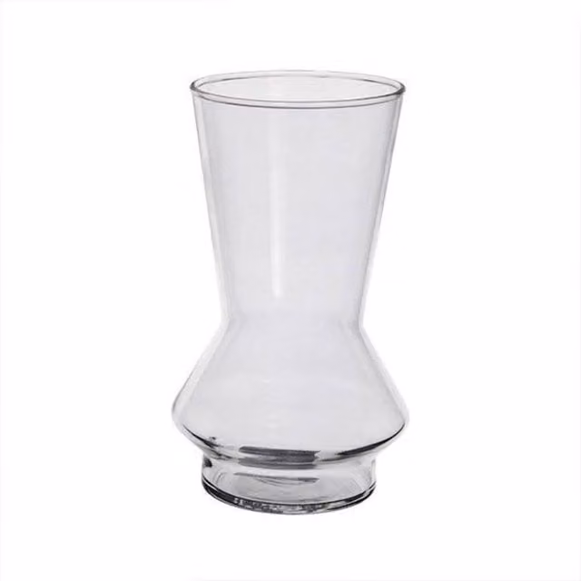 KDMD Clear Hand Tie Glass Vase, 2 Pack, Height: 19.5 cm