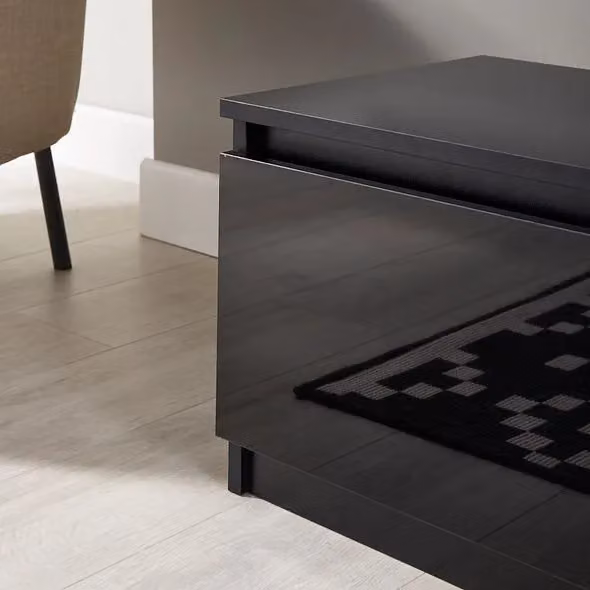 Moderna Gloss Black Modern TV Stand W/D/H: 140 x 40 x 35 cm – 3