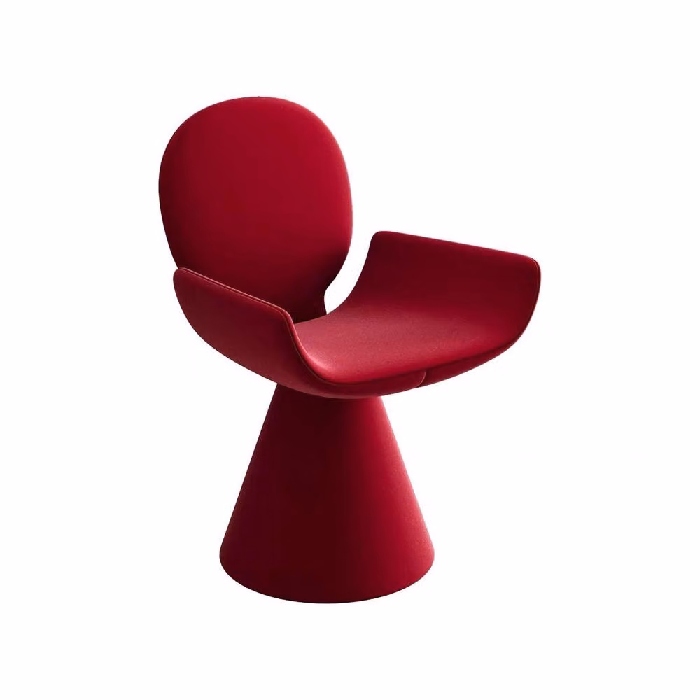 Rolipo Red Light Luxury 360 Swivel Vanity Stool and Bedroom Dressing Chair – 5