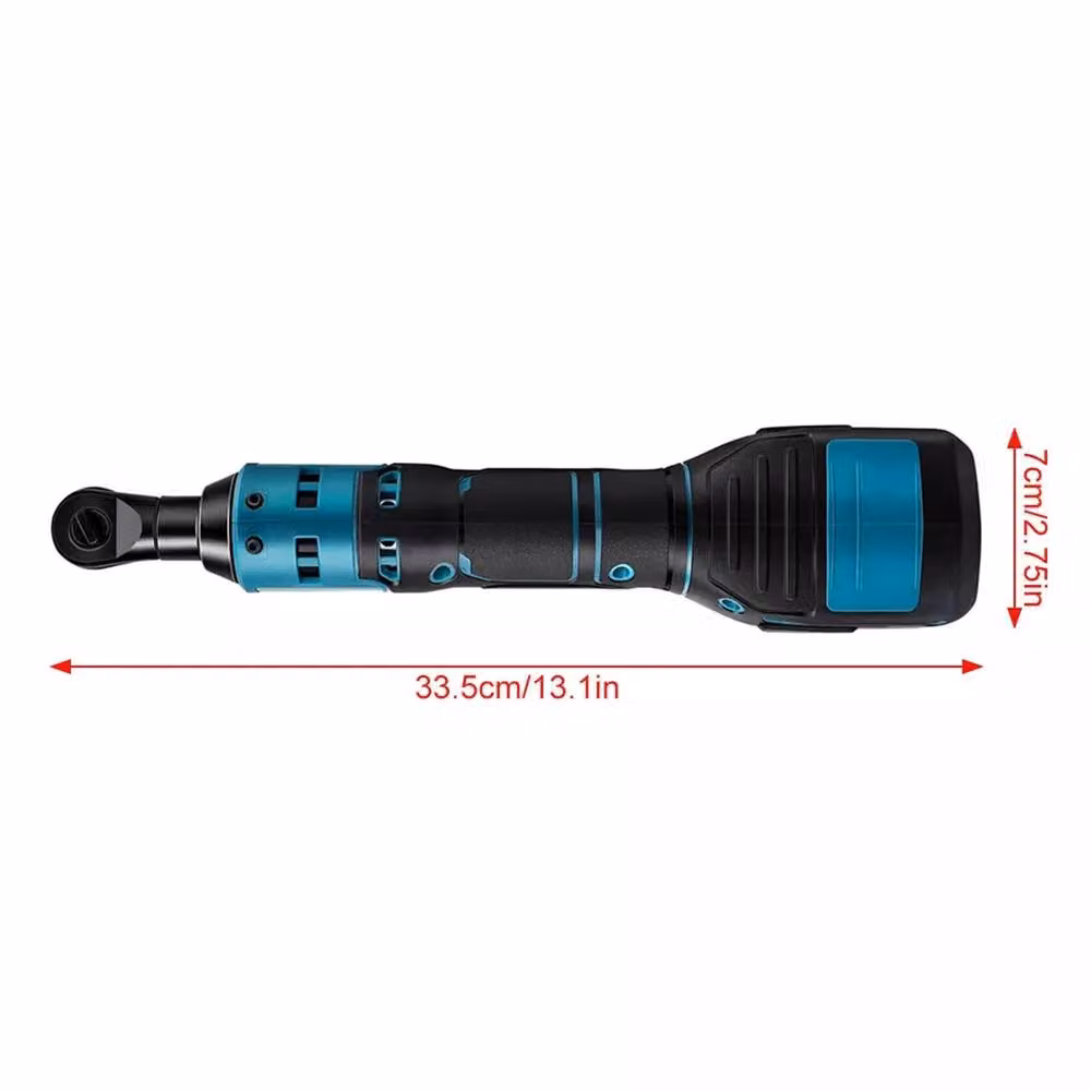 VOGREX Cordless 3/8 inch Electric Ratchet Wrench for 18V Battery, Blue – 2